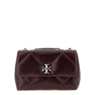 Tory Burch Small Kira Burgundy Leather Crossbody Bag
