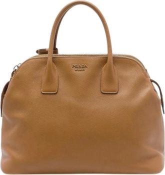 Prada Borsa Vintage Saffiano Pre-owned - - Pre-owned - Donna - Marrone - ONE SIZE