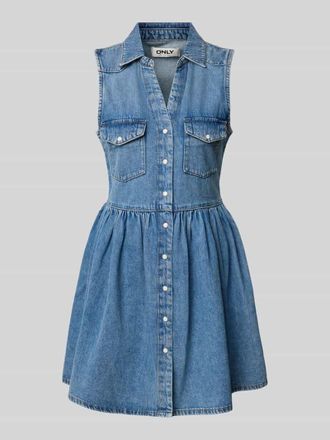 Only Tailliert Jeanskleid aus reiner Baumwolle Modell CYRUS in Jeansblau, Gr&ouml;&szlig;e XL