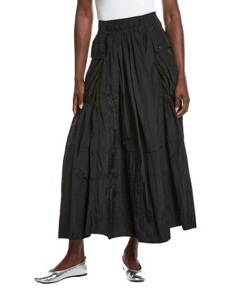 Gracia Long Parachute Cargo Skirt