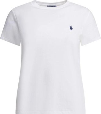 Polo Ralph Lauren Klassiek T-shirt met ronde hals - Dames - T-shirts - Wit - S - Katoen - Tops