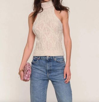 Heartloom Elise Sweater Tank Top In Bisque