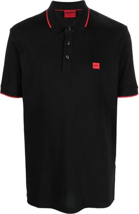 HUGO BOSS Logo-patch Cotton Polo Shirt
