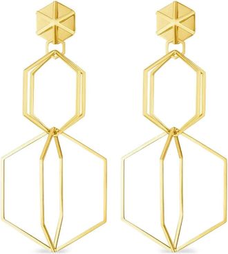 Cadar B Home two drop earrings - Gold