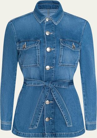 L'agence Samaya Denim Safari Jacket