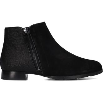 Hassia Zwarte Su&egrave;de Enkellaarzen - Dames - Enkellaarsjes - Zwart - 39 EU - Su&egrave;de - Schoenen