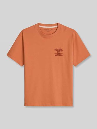 Marc O'Polo Loose Fit T-Shirt aus reiner Baumwolle in Hellrot, Gr&ouml;&szlig;e XXXL