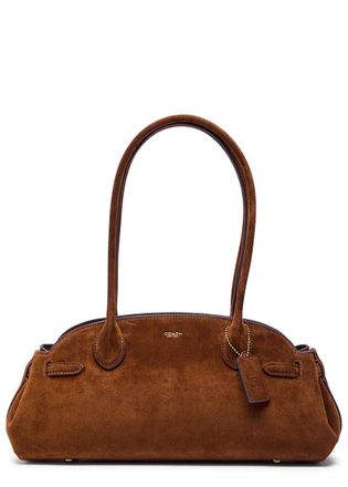 Coach Empire Suede Shoulder bag - Brown - One Size
