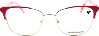 Calvin Klein Jeans CKJ22218 Cat-Eye Metal Eyeglasses - Gold