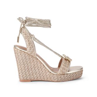 Carvela Womens Marina High Wedge Heels - Gold - Size UK 3