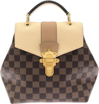 Louis Vuitton Cream Damier Canvas Ebene Coated Canvas Leather Backpack (Pre-Owned)