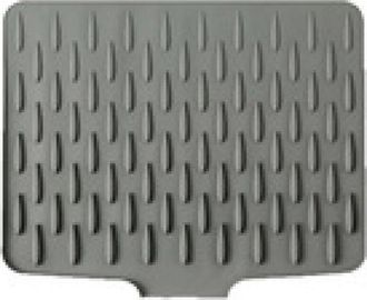 OEM Tapis Egouttoir Incline - Silicone - 40 X 32 Cm - Gris - 1 Pi&egrave;ce