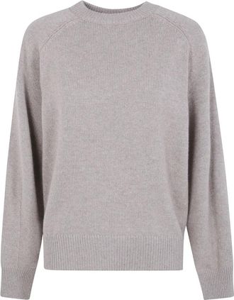 Brunello Cucinelli Round-neck Truien - Dames - Ronde hals truien - Bruin - S - Truien & Vesten