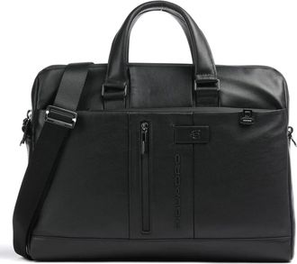 Piquadro Laptop Bags & Cases, unisex, Black, Size: ONE SIZE Black Handbag with Laptop Compartment