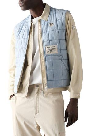 Moose Knuckles Down Denim Liner Vest in Light Denim at Nordstrom, Size X-Large