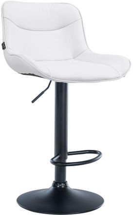 Clp Taburete De Bar Vonore En Polipiel Blanco Negro