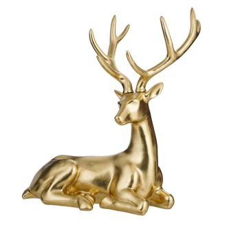 Schubiger M&ouml;bel Figur Hirsch, Liegend Gold B: 95 cm