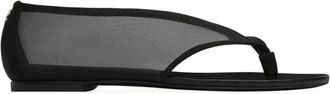 Courr&egrave;ges Zwarte Mesh Scuba Sandaal - Dames - Sandalen - Zwart - 40 EU - Schoenen