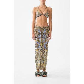 Camilla Multi Wear Beach Midi Dress W Ring Front in Sevillian Style at Nordstrom, Size Medium Au