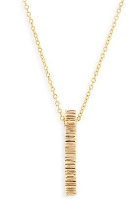 Soko Meta Bar Pendant Necklace in Gold at Nordstrom