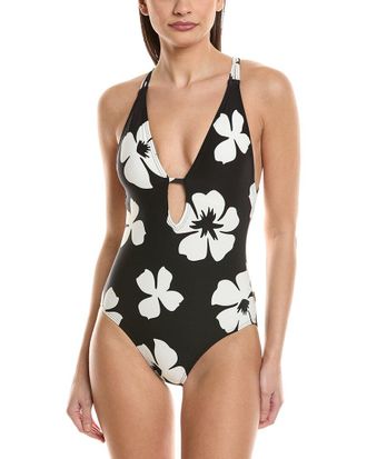 Vince Camuto Plunge One-Piece