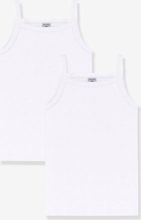 Petit Bateau 2er-Pack Tr&auml;gerhemden PETIT BATEAU aus Bio-Baumwolle wei&szlig;