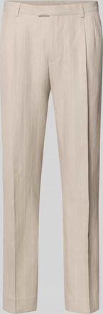 Mc Neal Anzughose mit B&uuml;gelfalten und Eingrifftaschen in Beige, Gr&ouml;&szlig;e 102