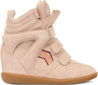 Isabel Marant 50 mm Bekett leren sneakers - Beige