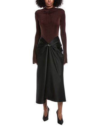 Beulah Color Block Midi Dress