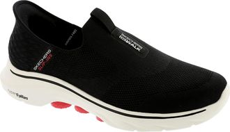 Skechers Go Walk 7 - Easy On 2 Hands Free Slip-Ins Black/White 216641WW-BWHT Mens