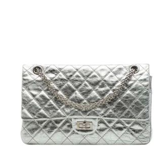 Chanel Pre-owned Reissue Schoudertas - Dames - Pre-owned - Grijs - Maat: ONE Size Leer