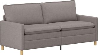 vidaXL Sof&aacute; 3 Plaza Topo 196 X 81 X 87,5 Cm Tela Vidaxl