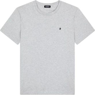 Dondup Regular-fit T-shirt met ronde hals - Heren - T-shirts - Grijs - M - Katoen - Tops