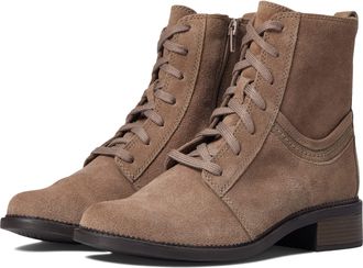 Clarks Womens Maye Step Fashion Boot, Pebble Suede, 7 UK