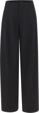 Victoria Beckham Eugenie Trouser - female - Victoria Beckham - Wide Trousers - Black - 3XS - Trousers