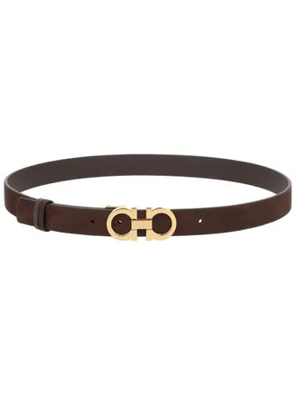 Ferragamo Calf Leather Belt - Brown