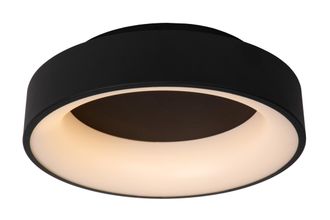 Lucide MIRAGE Dimmable Stylish Indoor Decorative LED Flush Ceiling Light in Black