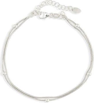 Argento Vivo Sterling Silver Double Chain Bracelet at Nordstrom Rack