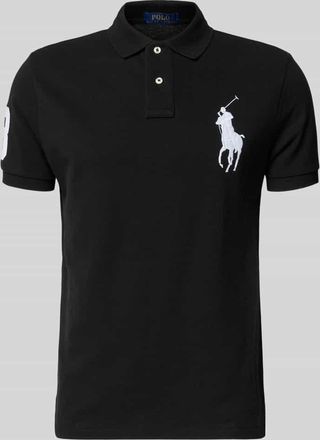 Polo Ralph Lauren Shaped Fit Poloshirt aus reiner Baumwolle in BLACK, Gr&ouml;&szlig;e XXL