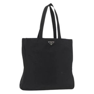Prada Pre-owned Tote Bags, female, Black, Size: ONE SIZE Pre-owned Vintage Tote Bag