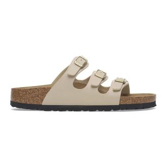Birkenstock Florida Birko-Flor Sandalen Smalle Pasvorm - Dames - Sandalen - Beige - 39 EU - Su&egrave;de - Schoenen