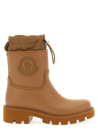 Moncler Light Brown Kickstream Rain Boots