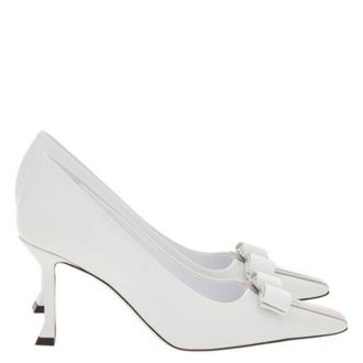Ferragamo Ferragamo Siwar 85 Vara Bow Pumps, Size 7 C