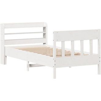vidaXL Vidaxl - Estructura De Cama Sin Colch&oacute;n Madera De Pino Blanca 90x200 Cm