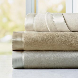 Frontgate Silk Cotton Blanket - Winter White, Queen - Frontgate Resort Collection