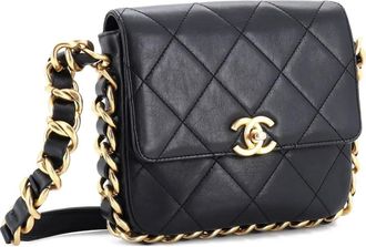 Chanel Framing Chain Flap Bag Quilted Calfskin Small shoulder bag - Zwart