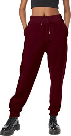 Generic Womens Sweatpants Ladies Sweatpants Jogging Bottoms Tapered Leg Sweatpant with Pockets Baggy Elastic Waist Trousers for Casual Hip Hop Workout Gym and