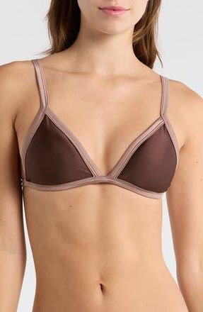 Maaji Rewind Reversible Bikini Top in Brown at Nordstrom Rack, Size Medium
