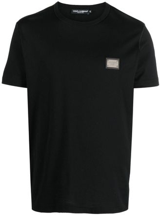 Dolce & Gabbana logo-plaque T-shirt - Black