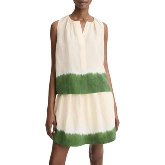 Vince Blouses, female, Multicolor, Size: S Dip-Dye Sleeveless A-Line Top